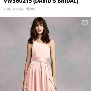 Blush Pink One Shoulder Bridesmaid Dress